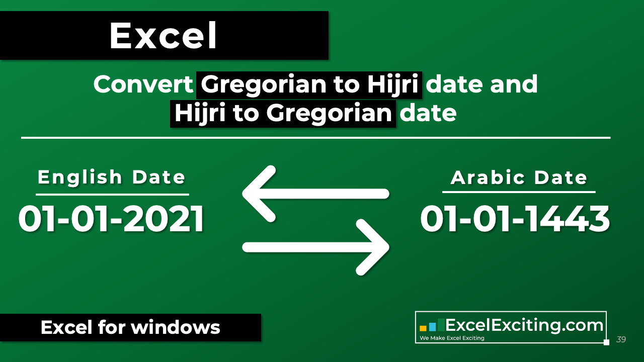 How to convert Gregorian to Hijri date and Hijri to Gregorian date